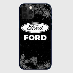 Чехол для iPhone 12 Pro Max Снежный Ford, цвет: 3D-черный