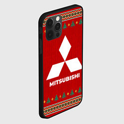 Чехол для iPhone 12 Pro Max Mitsubishi new year, цвет: 3D-черный — фото 2