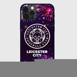 Чехол для iPhone 12 Pro Max Праздничный Leicester City, цвет: 3D-черный