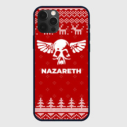 Чехол для iPhone 12 Pro Max Новогодний Nazareth с оленями, цвет: 3D-черный