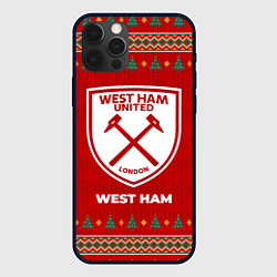 Чехол для iPhone 12 Pro Max West Ham new year, цвет: 3D-черный