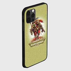 Чехол для iPhone 12 Pro Max Воин орк Warhammer, цвет: 3D-черный — фото 2