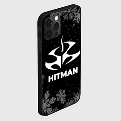 Чехол для iPhone 12 Pro Max Снежный Hitman, цвет: 3D-черный — фото 2