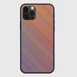 Чехол для iPhone 12 Pro Max Градиент в полоску, цвет: 3D-черный