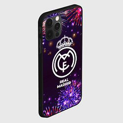 Чехол для iPhone 12 Pro Max Праздничный Real Madrid, цвет: 3D-черный — фото 2