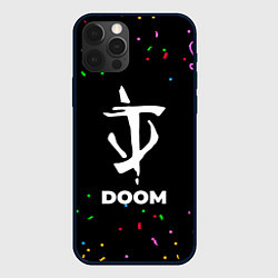 Чехол для iPhone 12 Pro Max Doom конфети, цвет: 3D-черный