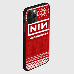 Чехол для iPhone 12 Pro Max Новогодний Nine Inch Nails, цвет: 3D-черный — фото 2