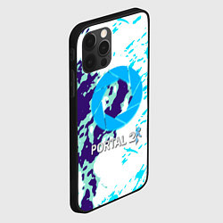 Чехол для iPhone 12 Pro Max Portal краски синие, цвет: 3D-черный — фото 2