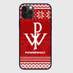 Чехол для iPhone 12 Pro Max Новогодний Powerwolf, цвет: 3D-черный