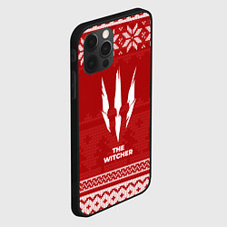 Чехол для iPhone 12 Pro Max Новогодний The Witcher, цвет: 3D-черный — фото 2