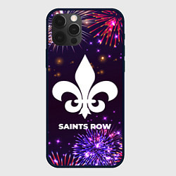 Чехол для iPhone 12 Pro Max Праздничный Saints Row, цвет: 3D-черный