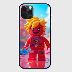 Чехол для iPhone 12 Pro Max Роблокс с желтыми волосами, цвет: 3D-черный