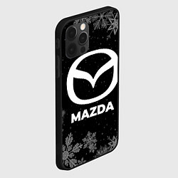 Чехол для iPhone 12 Pro Max Снежный Mazda, цвет: 3D-черный — фото 2