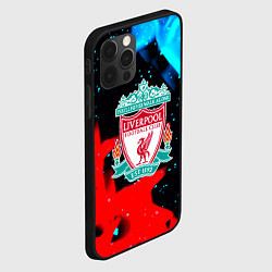 Чехол для iPhone 12 Pro Max Liverpool fire steel, цвет: 3D-черный — фото 2