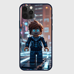 Чехол для iPhone 12 Pro Max Roblox испуганный человечек, цвет: 3D-черный
