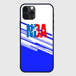 Чехол для iPhone 12 Pro Max NBA geometry steel, цвет: 3D-черный