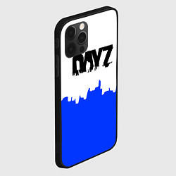 Чехол для iPhone 12 Pro Max Dayz сине белая геомтерия, цвет: 3D-черный — фото 2