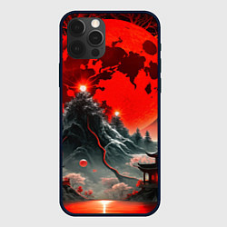 Чехол для iPhone 12 Pro Max Японская черная гора, цвет: 3D-черный
