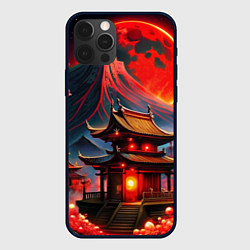 Чехол для iPhone 12 Pro Max Japan red nature, цвет: 3D-черный