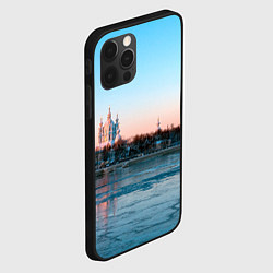 Чехол для iPhone 12 Pro Max Смольный собор в Санкт-Петербурге, цвет: 3D-черный — фото 2