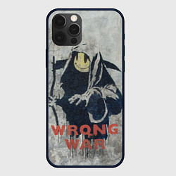 Чехол для iPhone 12 Pro Max Banksy - wrong war, цвет: 3D-черный