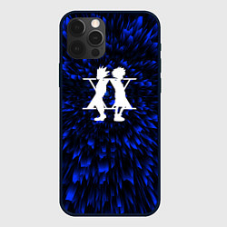 Чехол для iPhone 12 Pro Max Hunter x Hunter blue energy, цвет: 3D-черный