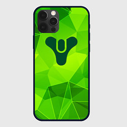 Чехол для iPhone 12 Pro Max Destiny green poly, цвет: 3D-черный