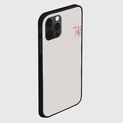 Чехол для iPhone 12 Pro Max Вязью Татьяна - красная надпись, цвет: 3D-черный — фото 2