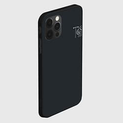 Чехол для iPhone 12 Pro Max Таня вязью - белая надпись, цвет: 3D-черный — фото 2