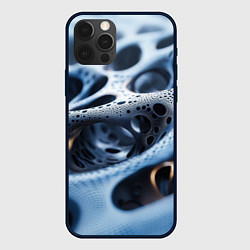 Чехол для iPhone 12 Pro Max Текстура объемных сот, цвет: 3D-черный