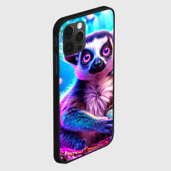 Чехол для iPhone 12 Pro Max Лемур в сказочном лесу, цвет: 3D-черный — фото 2