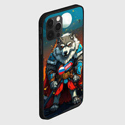 Чехол для iPhone 12 Pro Max Wolf Russia, цвет: 3D-черный — фото 2