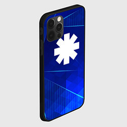 Чехол для iPhone 12 Pro Max Red Hot Chili Peppers blue poly, цвет: 3D-черный — фото 2