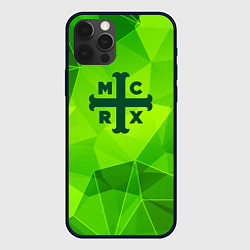 Чехол для iPhone 12 Pro Max My Chemical Romance green poly, цвет: 3D-черный