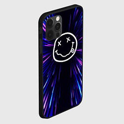 Чехол для iPhone 12 Pro Max Nirvana neon energy, цвет: 3D-черный — фото 2