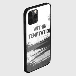 Чехол для iPhone 12 Pro Max Within Temptation - white gradient посередине, цвет: 3D-черный — фото 2