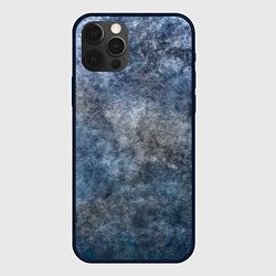 Чехол для iPhone 12 Pro Max Абстракция - blue-gray clouds, цвет: 3D-черный