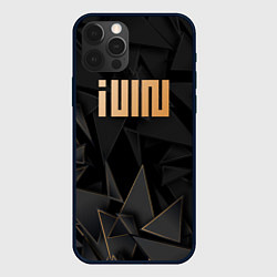 Чехол для iPhone 12 Pro Max Gidle golden poly, цвет: 3D-черный