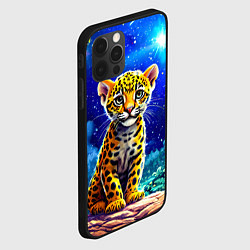 Чехол для iPhone 12 Pro Max Ягуар в звездную ночь, цвет: 3D-черный — фото 2