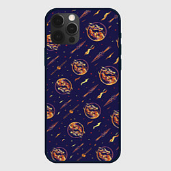 Чехол для iPhone 12 Pro Max Mortal Kombat logo pattern, цвет: 3D-черный