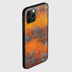 Чехол для iPhone 12 Pro Max Абстракция - orange-gray sandstorm, цвет: 3D-черный — фото 2