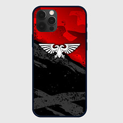 Чехол для iPhone 12 Pro Max Вархаммер - аквила красный, цвет: 3D-черный