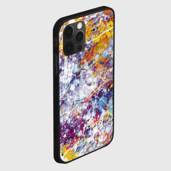 Чехол для iPhone 12 Pro Max Абстракция - colorful mess, цвет: 3D-черный — фото 2