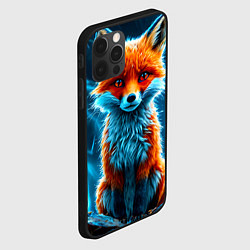 Чехол для iPhone 12 Pro Max Лиса и молния, цвет: 3D-черный — фото 2