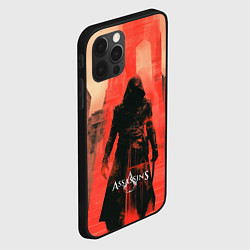 Чехол для iPhone 12 Pro Max Assassins Creed black ninja, цвет: 3D-черный — фото 2