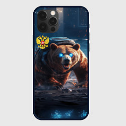 Чехол для iPhone 12 Pro Max Русский медведь-победитель, цвет: 3D-черный