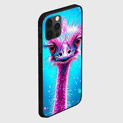 Чехол для iPhone 12 Pro Max Страусиная голова, цвет: 3D-черный — фото 2