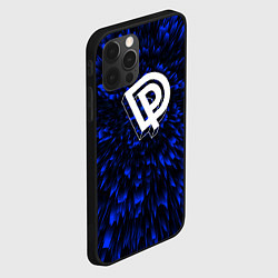 Чехол для iPhone 12 Pro Max Deep Purple blue energy, цвет: 3D-черный — фото 2