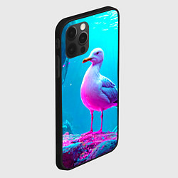 Чехол для iPhone 12 Pro Max Подводная чайка, цвет: 3D-черный — фото 2