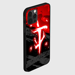 Чехол для iPhone 12 Pro Max Doom - neon red, цвет: 3D-черный — фото 2